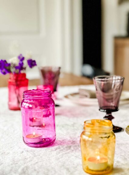 How to Make Candy-Colored Glass Jars for Valentine’s Day
