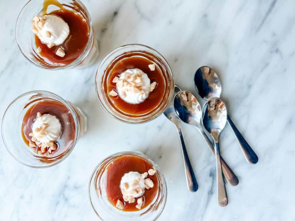 How to make the best homemade butterscotch pudding and serve it on a cold wintery day.