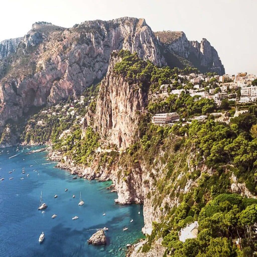 coastal Italy, boats in water