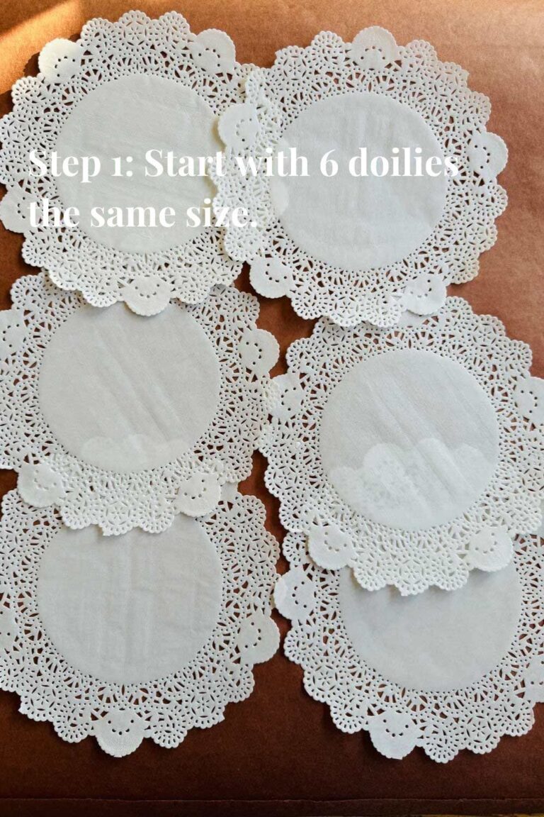 Doily Texture Snowflake How to Make Paper Doily Snowflakes | Most Lovely Things