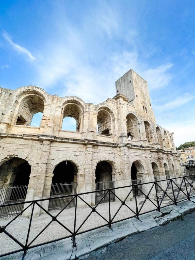 The ancient amphitheater in Arles, Provence.