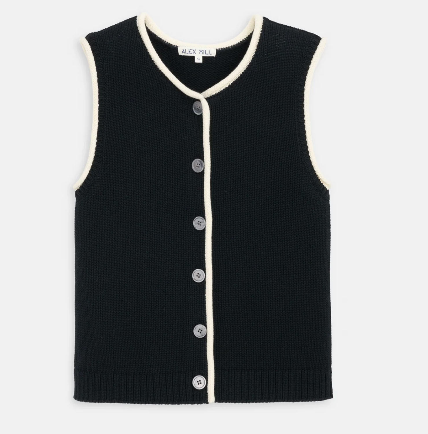 black vest.