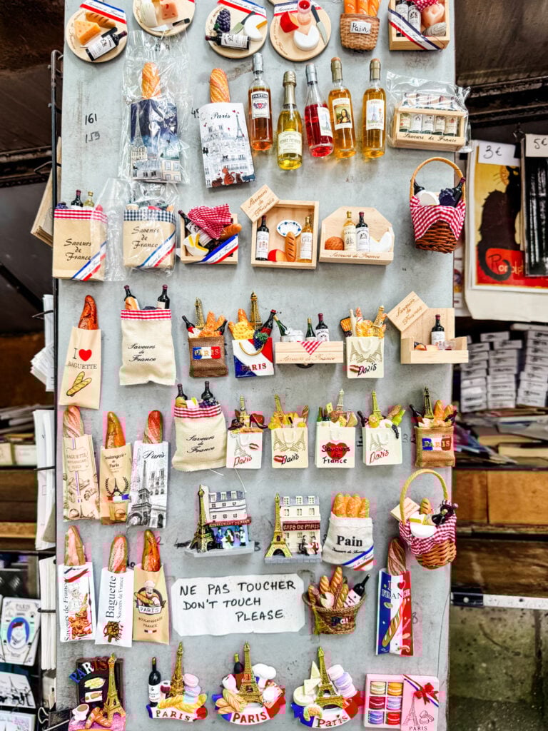 You can also find a wide selection of souvenirs to bring home from the many vendors along the Seine River in Paris.