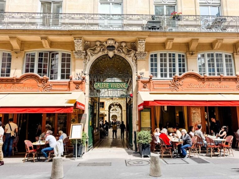 The entrance to Galerie Vivienne in Paris.
