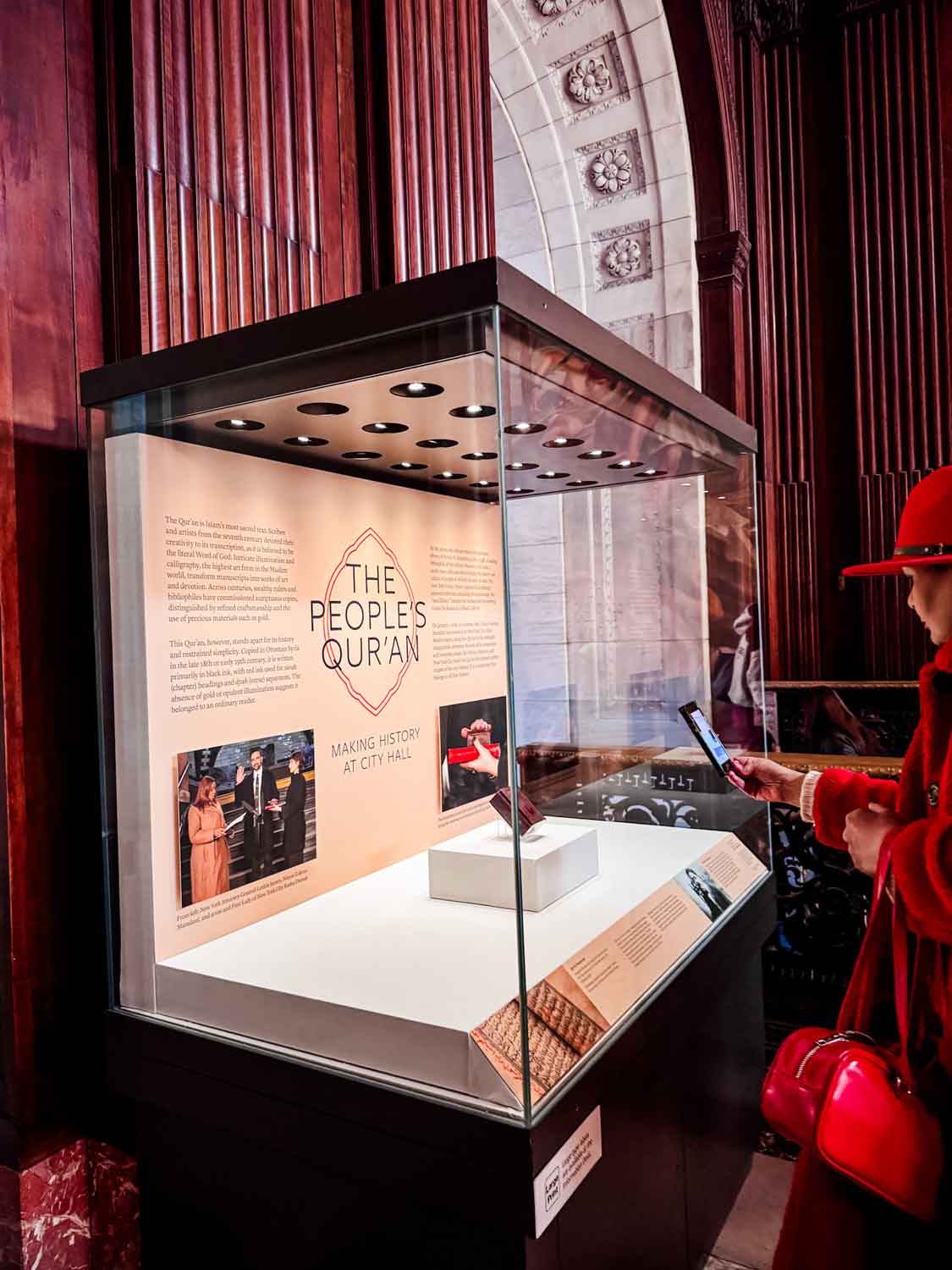 The People's Qur'an, which was used during the swearing-in of New York City Mayor Zohran Mamdani, is on display at the New York Public Library.