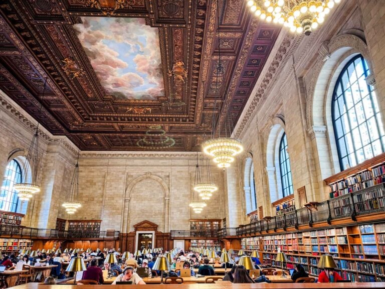 The Rose Reading Room inside the New York Public Library.