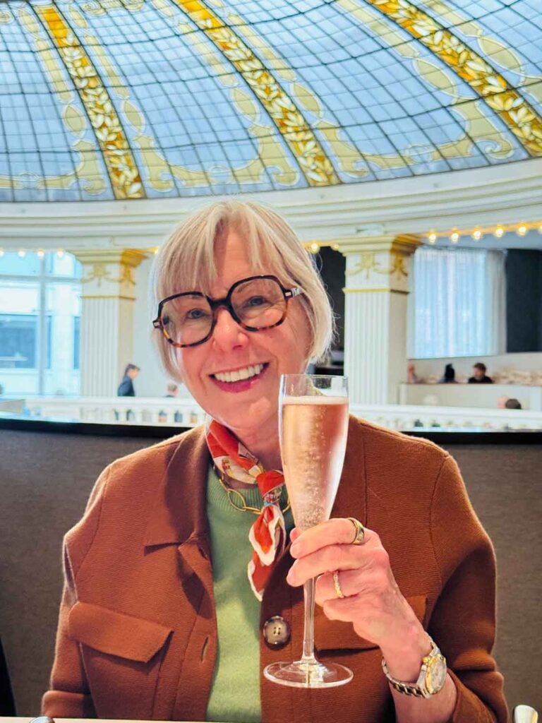 Susan Blakey at Neiman Marcus cafe. 