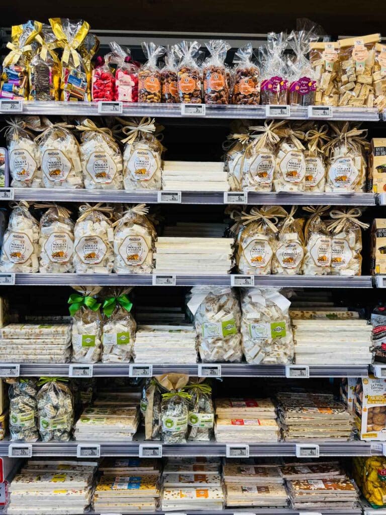 White nougat candy is a specialty from Provence, France, but can be found on grocery store shelves all throughout the country.