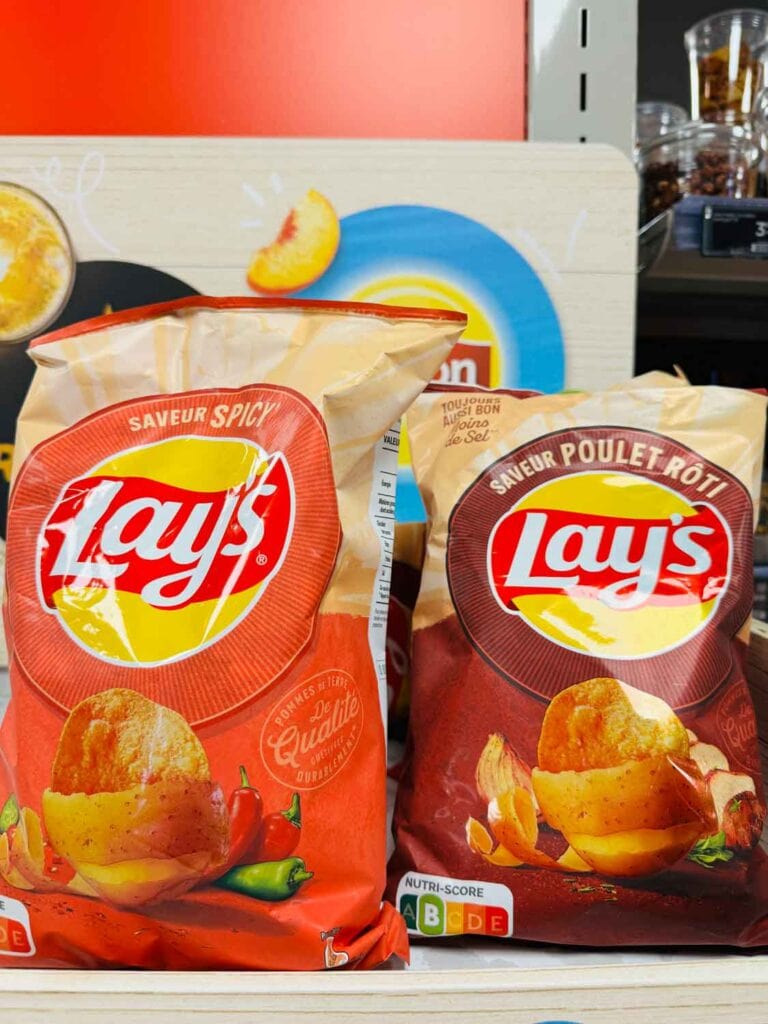 Lay's potato chips has flavors you can't find in the United States like rotisserie chicken and savory and spicy flavored.