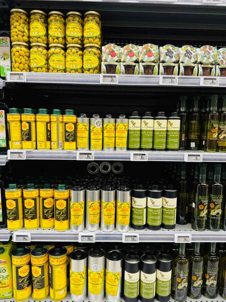 In addition to Italy, France is also known for its high-quality olive oil found in super markets.