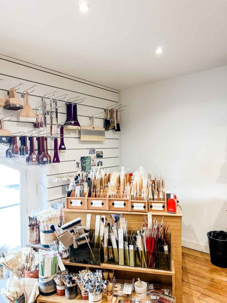 Artist supplies at Sennelier in Paris.