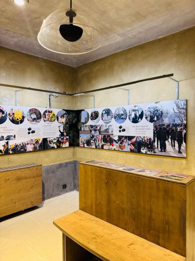 One entire section of the museum is dedicated to explaining the rich history of the annual truffle mass. 