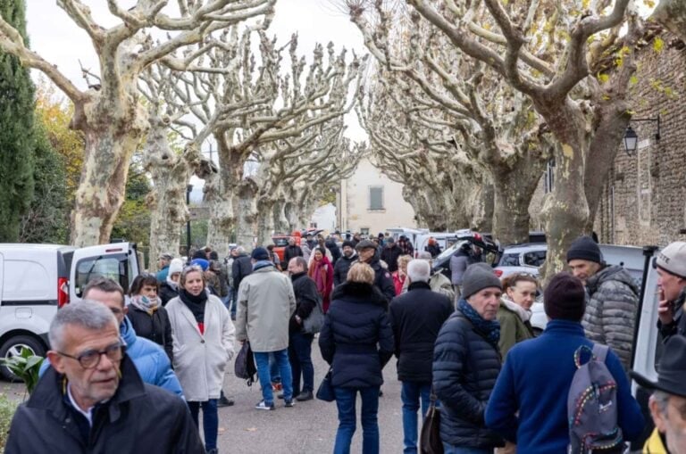 The truffle market in Richerenches, France.