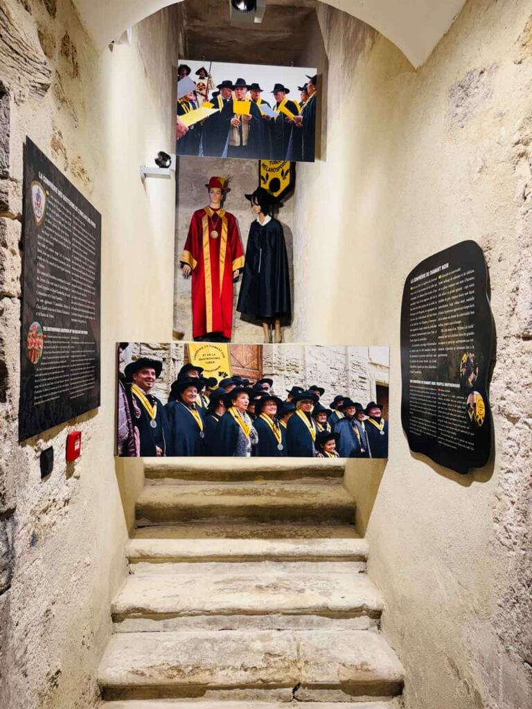 Photos of people dressed in costumes for the truffle mass that happens once a year in Richerenches, France. 