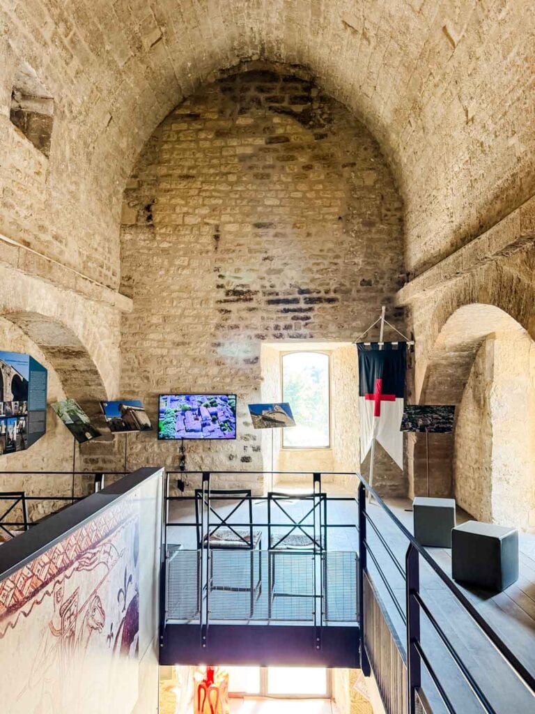 A video and photo display about truffles and how they grow is tucked away in this beautiful corner of the wind and truffle museum. 