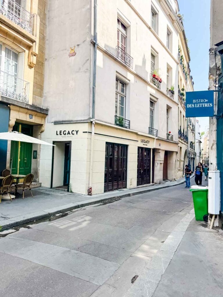 Bistro des Lettres on rue de Bièvre is a small cafe when you can write a letter and send it to your future self.