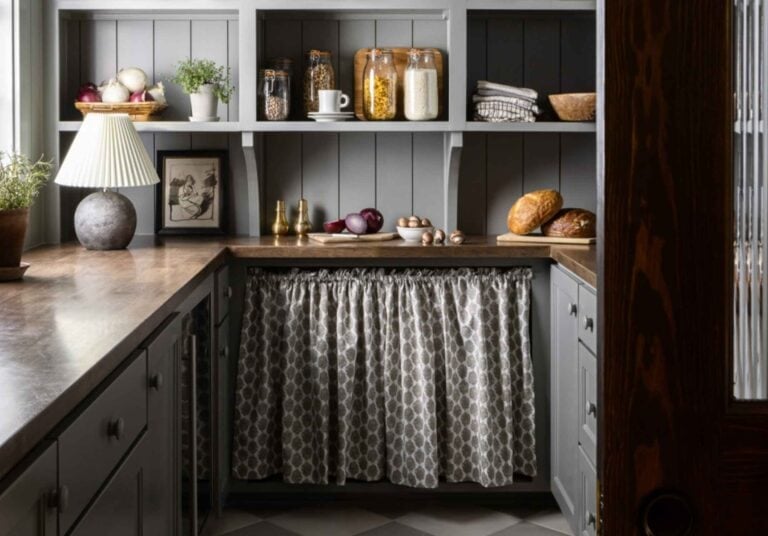 Add a Little Charm: Cafe Curtains for Kitchen Storage