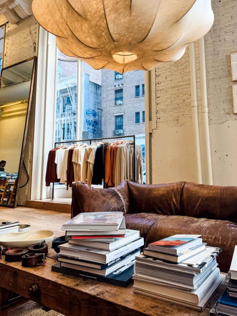 Buck Mason store in Flatiron area of NYC. 